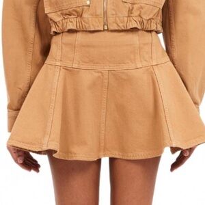 Ulla Johnson Camel Mini Skirt